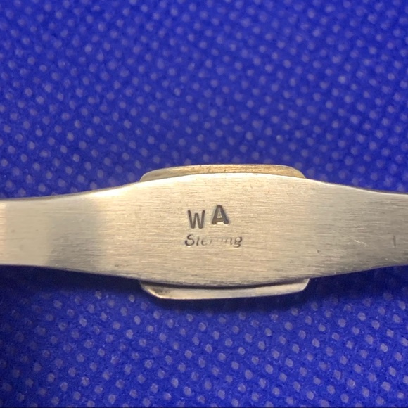 Native WA Sterling Silver Blue Lapis Cuff Bracelet - Picture 5 of 6